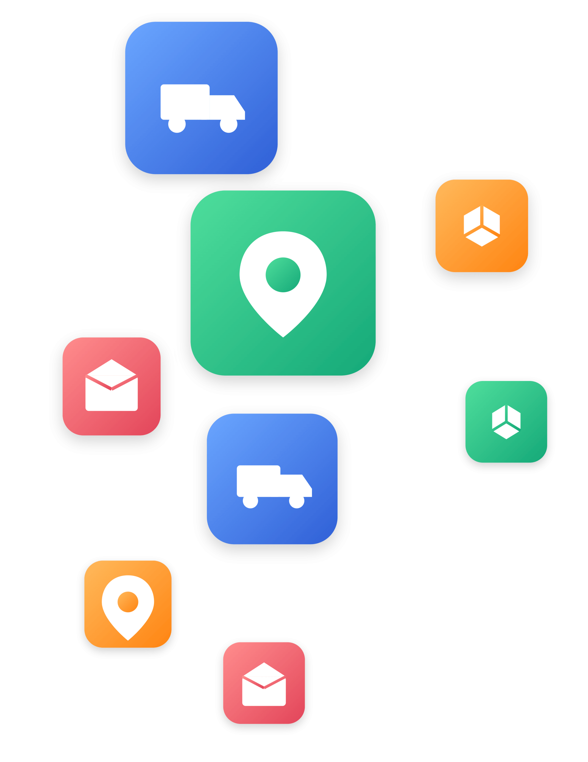 distribution service icons